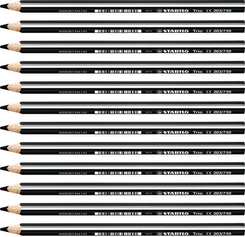 STABILO Trio dick - 12er Pack - schwarz - Buntstifte - Hauptbild