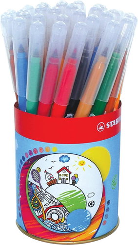 STABILO Trio A-Z - 36er Dose - 13 verschiedene Farben - Filzstifte - Hauptbild