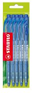 STABILO liner F modré Eco-pack – balenie 5 ks - Guľôčkové pero