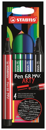 STABILO Pen 68 MAX - ARTY - 4 pcs - Felt Tip Pens - Main image