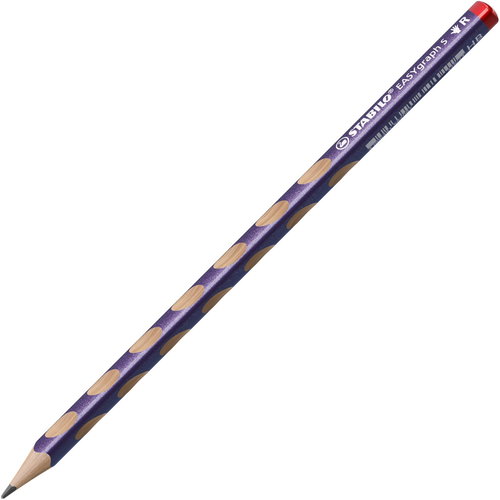 STABILO EASYgraph S Metallic Edition R HB, Triangular, Purple - Pencil - Main image