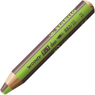 STABILO woody 3in1 duo, dupla színű hegy, világoszöld/barna - Színes ceruza