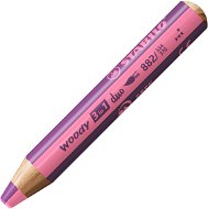 STABILO woody 3in1 duo, dupla színű hegy, rózsaszín/erikaviolett - Színes ceruza