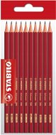 STABILO Schwan 2B, HB, H, hatszögletű, piros - 10 db-os kiszerelés - Ceruza
