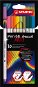 STABILO Pen 68 brush, rugalmas ecset végű heggyel, tokban, 10 szín - Filctoll