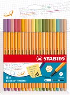 STABILO point 88, nové farby, puzdro 18 farieb - Linery