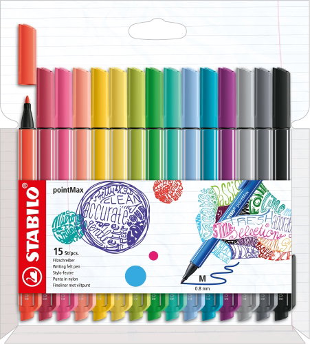 STABILO pointMax, new colours, case 15 pcs - Liner - Main image