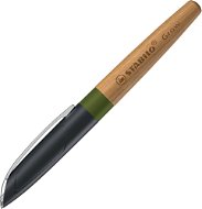STABILO Grow M, climate neutral, incl. filling, moss green/oak - Fountain Pen