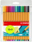 STABILO point 88, 12+3 ks sada - Liner