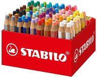 STABILO fa 3 az 1-ben - 76 db-os doboz 4 ceruzahegyezővel (24 színben) - Színes ceruza