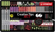 STABILO Creative Tips ARTY - Set mit 30 Stück in einer Blechdose (6 Farben Pastell) - Liner