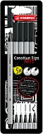 STABILO Creative Tips ARTY – súprava 5 ks (čierna farba) - Linery