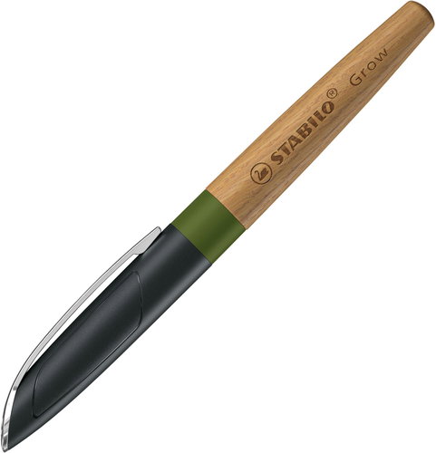 STABILO Grow, moss green/oak - Ballpoint Pen - Main image