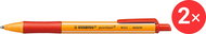 STABILO pointball, red - pack of 2 - Ballpoint Pen