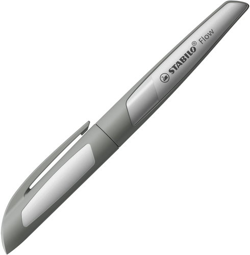 STABILO Flow MONOCHROME, grau + Flasche mit blauer verschwindender Tinte - Füller - Hauptbild