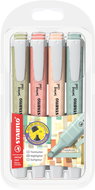 STABILO swing cool NatureCOLORS - set of 4 colours (mud green, sienna, beige, earthy green) - Highlighter