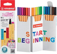STABILO point 88 Zick-Zack deskset, 18 Farben - Liner