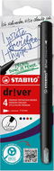 STABILO dr!ver fine - sada 4 ks (zelená, červená, modrá, černá) - Liner