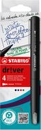STABILO dr!ver medium - 4er-Set (grün, rot, blau, schwarz) - Liner