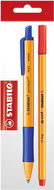 STABILO ballpoint pen pointball, blue + liner point 88, red - Stationery Set