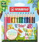 Buntstifte STABILO Trio Thick Animal Vibes kurz 12 Farben - Pastelky