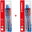 Liner, blue, red, black - 2 pack