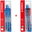 Liner, 3x blue + blue, red, black