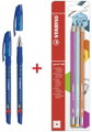 STABILO tužky pencil 160, 3 ks + kuličková pera Exam Grade BP, modrá, 2 ks