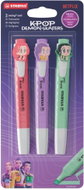 STABILO swing cool KPop Demon Hunters – pack of 3 in blister pack – featuring Rumi, Mira and Zoey - Highlighter