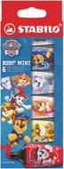 STABILO BOSS MINI PAW Patrol – set of 6 – featuring Chase, Marshall, Rubble, Skye, Everest and Liber - Highlighter