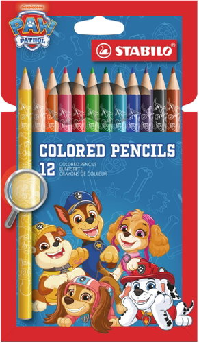 STABILO Coloured Pencils – PAW Patrol – Set of 12 – featuring PAW Patrol designs Main image STABILO Coloured Pencils – PAW Patrol – Set of 12 – featuring PAW Patrol designs - Coloured Pencils - Main image