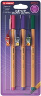 STABILO point 88 KPop Demon Hunters – 3-pack blister pack – with Rumi, Miry and Zoey ramyeon cup key - Fineliner Pens