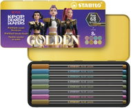 STABILO Pen 68 Metallic KPop Demon Hunters – set of 8 in a tin – ‘Golden’ special edition - Felt Tip Pens