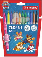 STABILO Trio A-Z PAW Patrol – set of 12 – with PAW Patrol designs - Felt Tip Pens
