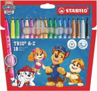 STABILO Trio A-Z PAW Patrol – 18-piece set – featuring PAW Patrol designs - Felt Tip Pens