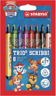 STABILO Trio Scribbi PAW Patrol – set of 8 – featuring PAW Patrol designs - Felt Tip Pens