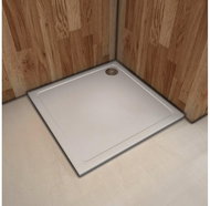 Stacato Etermy shower tray in cast marble, square, 80x80cm - Shower Tub