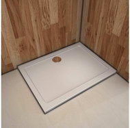 Stacato Etermy shower tray in cast marble, rectangle, 90x80cm - Shower Tub