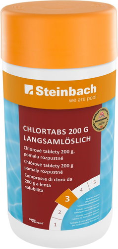 STEINBACH Chlorové tablety (200 g) , pomalu rozpustné 1 kg - Bazénová chemie - Main image