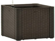 STEFANPLAST Self-watering planter, raised bed Natural Deluxe 43 moka - Flower Box