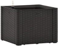 STEFANPLAST Self-watering planter, raised bed Natural Deluxe 43 anthracite - Flower Box