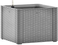 STEFANPLAST Self-watering planter, raised bed Natural Deluxe 43 grey - Flower Box
