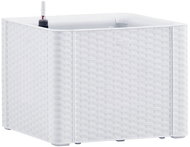 STEFANPLAST Self-watering planter, raised bed Natural Deluxe 43 white - Flower Box