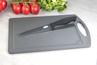 STEUBER Cutting board 29 x 20 cm with vegetable knife, black 29 x 20 cm - Cutting Board