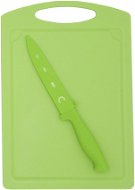 STEUBER Cutting board 29 x 20 cm with vegetable knife, green - Chopping Board