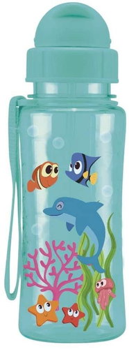 STEUBER KIDS FUN drinking bottle 460 ml, light blue - Drinking Bottle - Main image