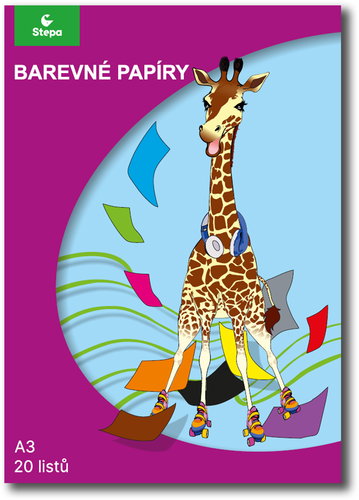 STEPA A3 20 Blatt, 10 Farben gemischt - Buntpapier - Hauptbild