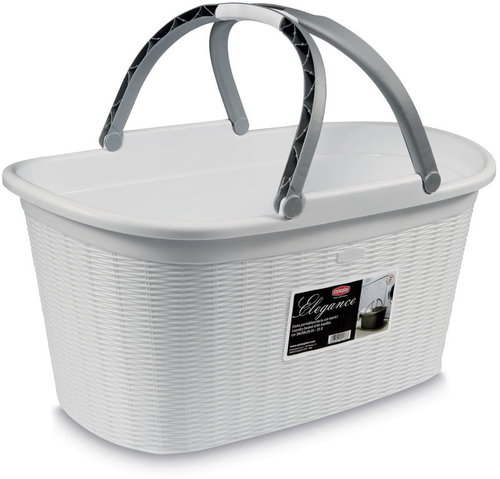 Stefanplast Košík na prádlo Elegance 35 l, bílý - Laundry Basket - Main image