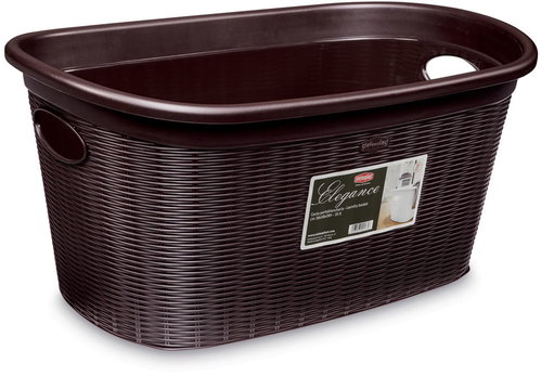 Stefanplast Laundry basket 35 l, 58 × 38 × 28 cm, brown - Laundry Basket - Main image