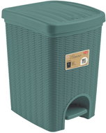 Stefanplast Elegance pedálový koš z recyklovaného plastu 20 l, zelenošedý - Rubbish Bin